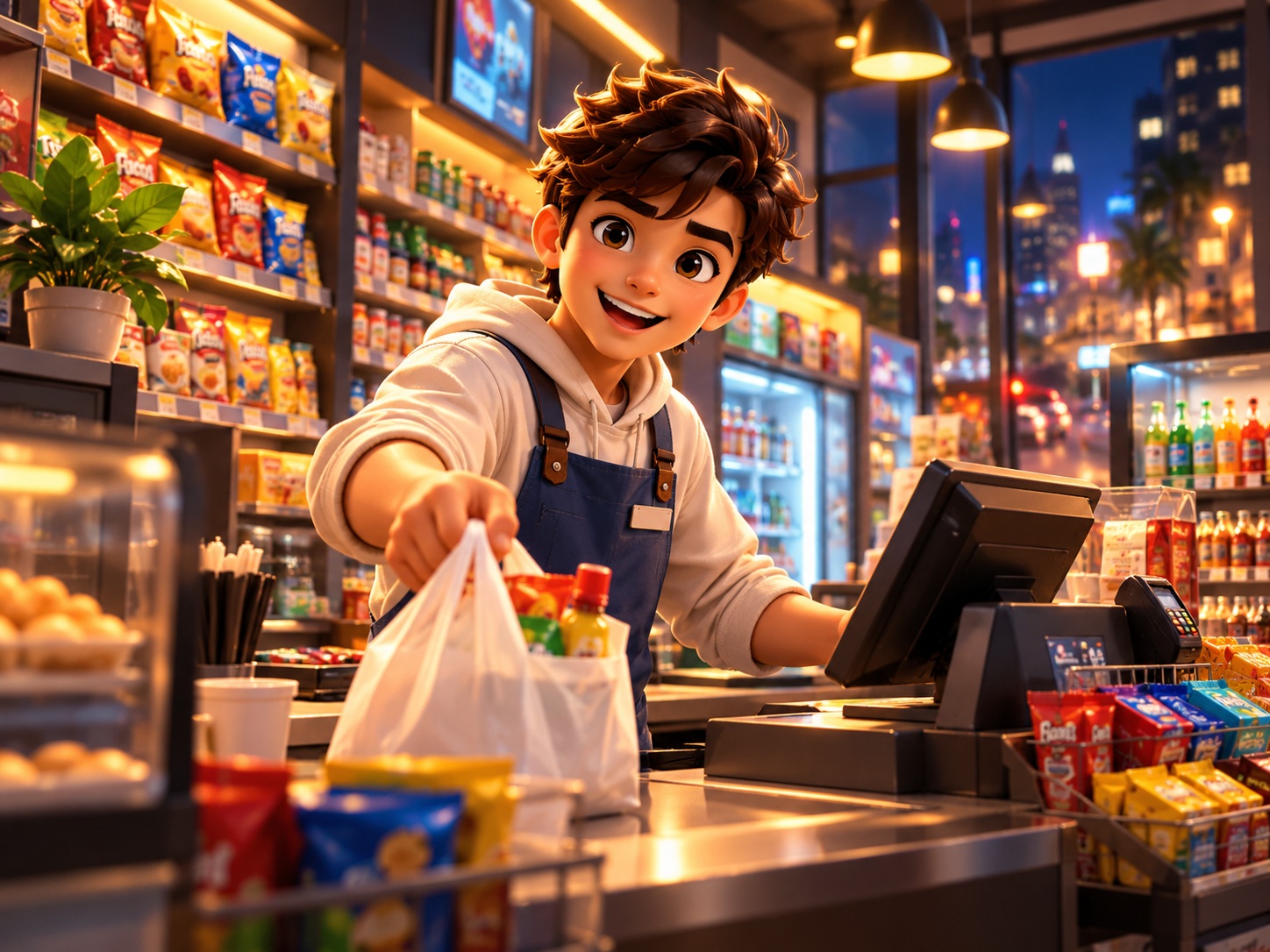 Illustrative concept artwork for Super Mart