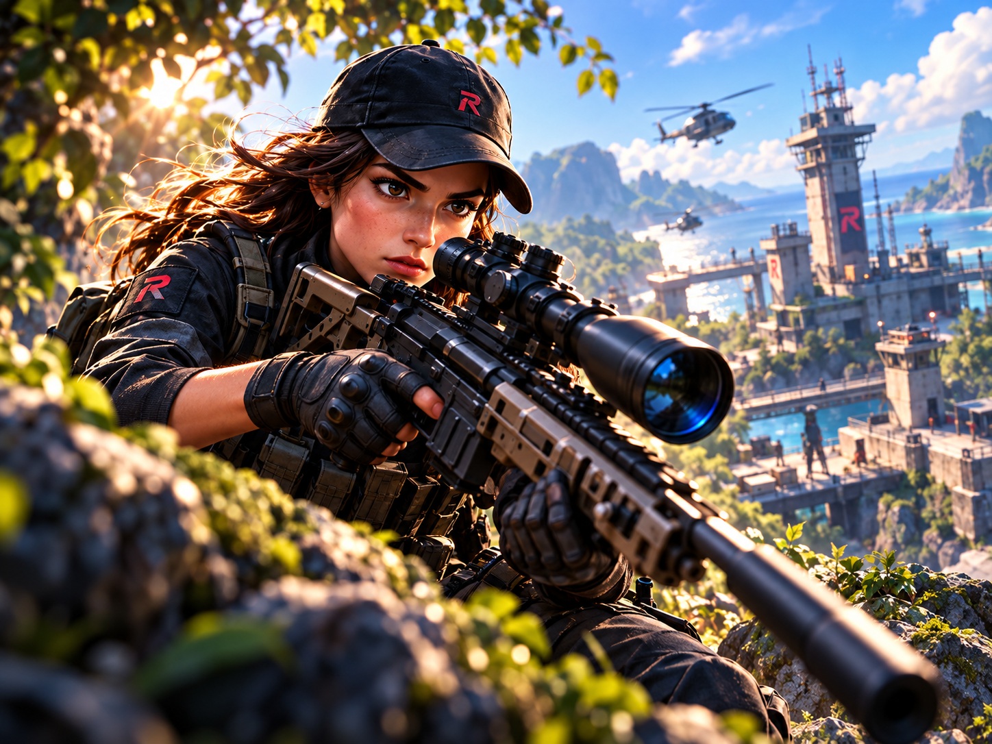Illustrative concept artwork for Camo Blindspot Sniper